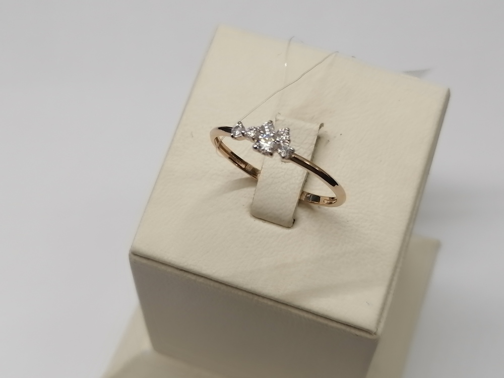 КОЛЬЦО С КАМНЯМИ (Au 585)