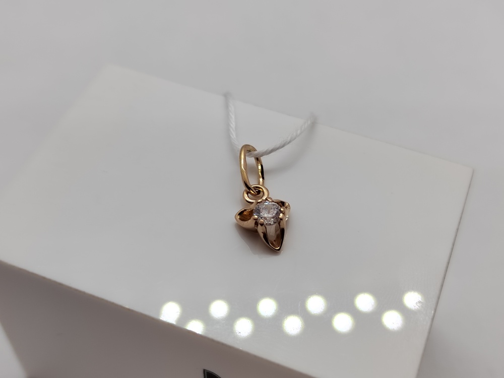 ПОДКМ585 ПОДВЕСКА С КАМНЕМ (Au 585)