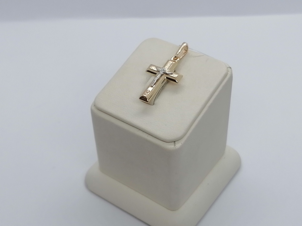ПОДВЕСКА КРЕСТ без камня (Au 585)