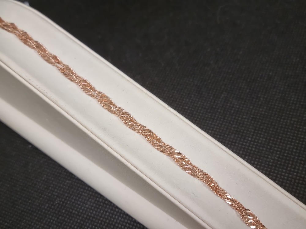 ЦЕПЬ ПУСТОТЕЛАЯ Сингапур (Au 585)