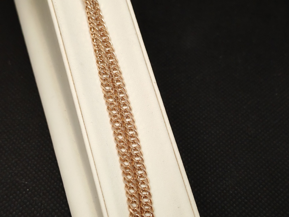 ЦЕПЬ ПОЛНОВЕСНАЯ Ромб двойной (Au 585)