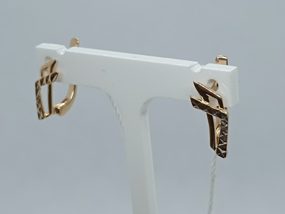 СЕРЬГИ БЕЗ КАМНЯ (Au 585)