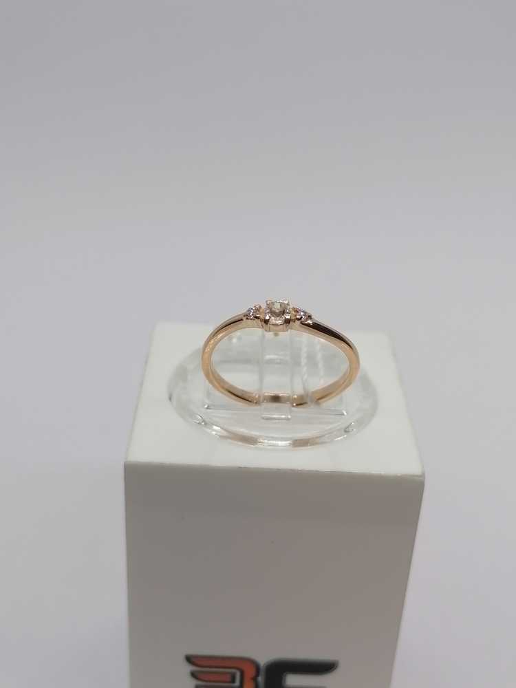 КОЛЬЦО С КАМНЯМИ (Au 585)