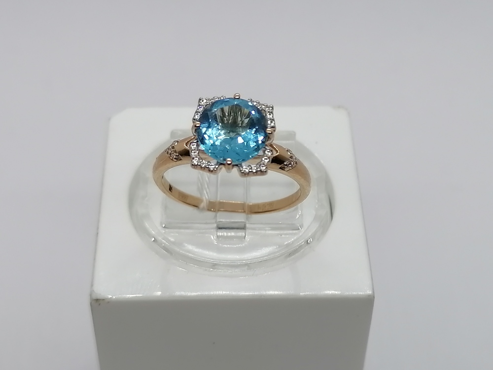 КОЛКМИ585 КОЛЬЦО С КАМНЯМИ (Au 585)