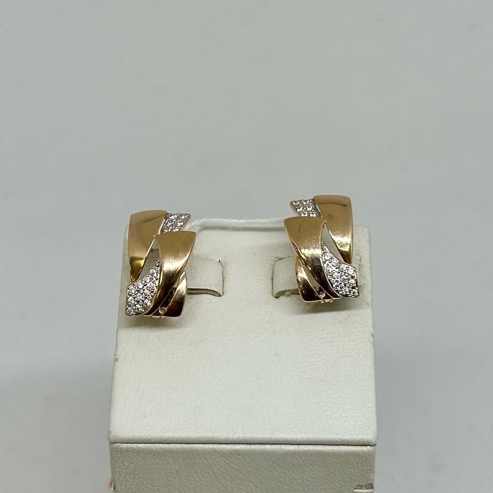 СКМИ585 СЕРЬГИ С КАМНЯМИ (Au 585)