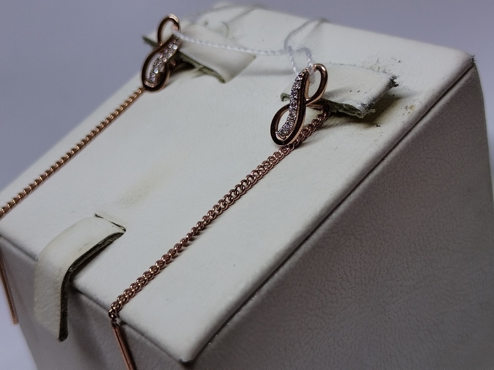 СЕРЬГИ ПРОДЕВКИ с камнями (Au 585)