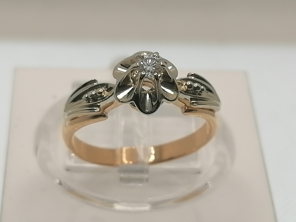 КОЛЬЦО БРИЛЛИАНТ Au 585