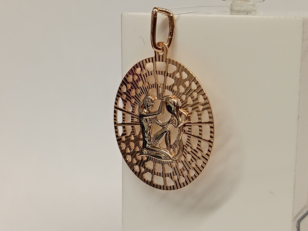 ПОДВЕСКА ЗНАК ЗОДИАКА ВОДОЛЕЙ (Au 585)