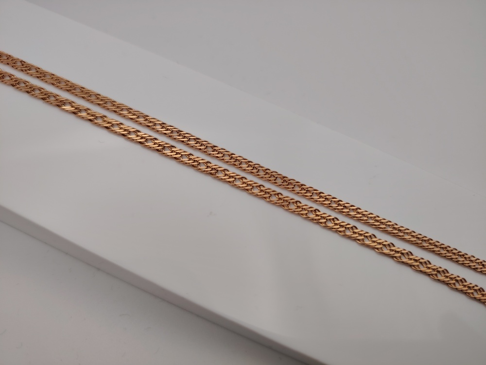 ЦЛР3585 ЦЕПЬ ПОЛНОВЕСНАЯ Ромб тройной (Au 585)