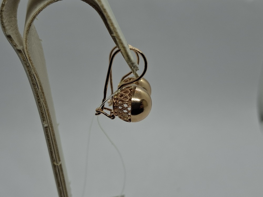 СЕРЬГИ БЕЗ КАМНЯ (Au 585)