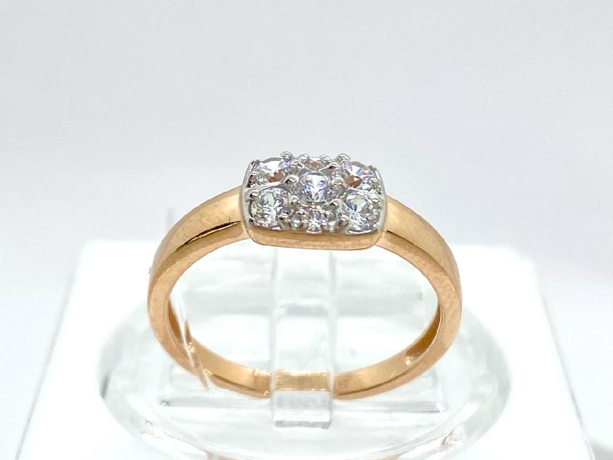 КОЛЬЦО С КАМНЯМИ (Au 585)