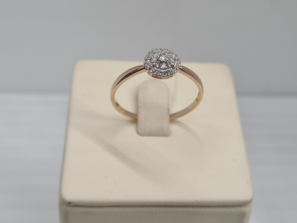 КОЛЬЦО С КАМНЯМИ (Au 585)