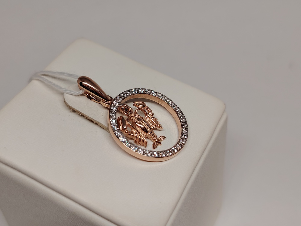 ПОДВЕСКА ЗНАК ЗОДИАКА РАК Au 585