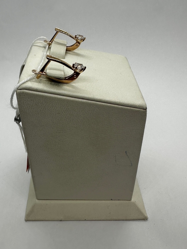 СЕРЬГИ С КАМНЕМ (Au 585)