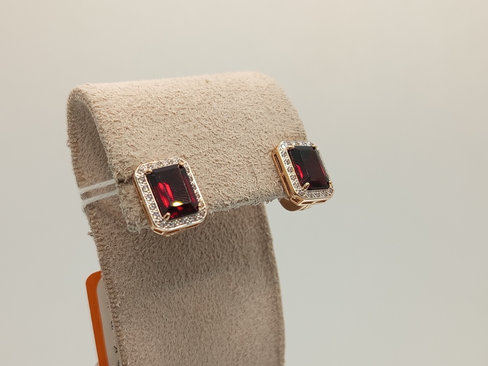 СЕРЬГИ С КАМНЯМИ (Au 585)