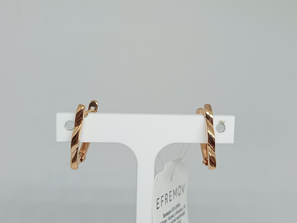 СЕРЬГИ БЕЗ КАМНЯ (Au 585)