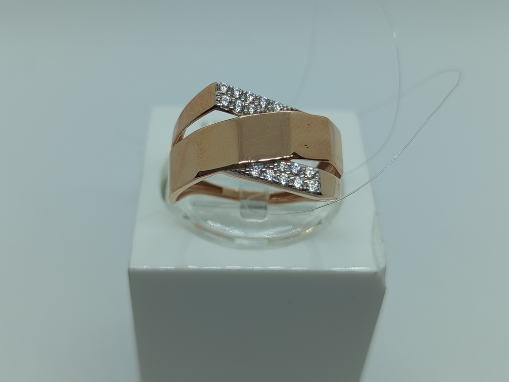 КОЛЬЦО С КАМНЯМИ (Au 585)