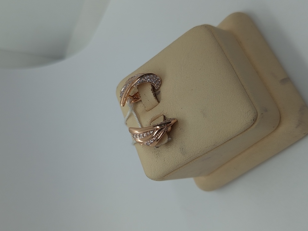 СКМИ585 СЕРЬГИ С КАМНЯМИ (Au 585)