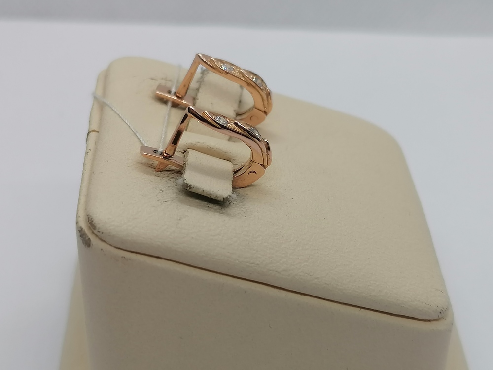 СКМИ585 СЕРЬГИ С КАМНЯМИ (Au 585)