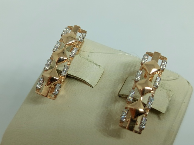 СЕРЬГИ С КАМНЯМИ (Au 585)