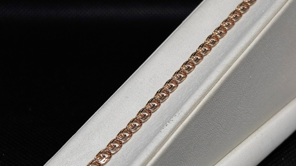 БЛБ585 БРАСЛЕТ ПОЛНОВЕСНЫЙ Бисмарк (Au 585)