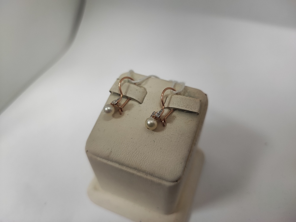 СКМИ585 СЕРЬГИ С КАМНЯМИ (Au 585)