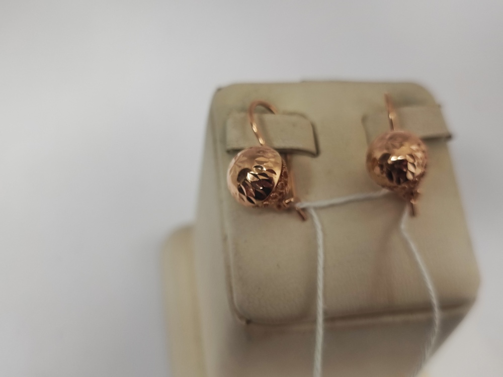 СЕРЬГИ БЕЗ КАМНЯ (Au 585)