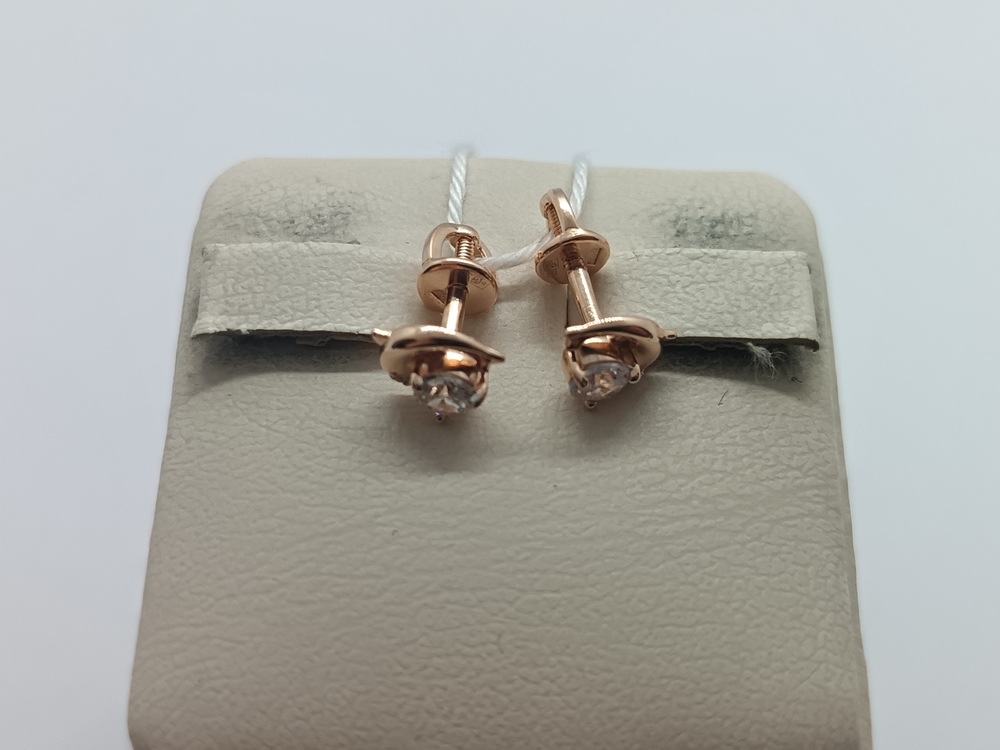 СПУС585 СЕРЬГИ ПУСЕТЫ (Au 585)