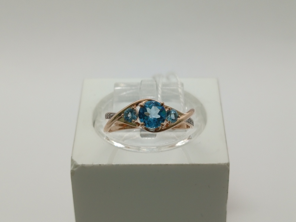 КОЛКМИ585 КОЛЬЦО С КАМНЯМИ (Au 585)