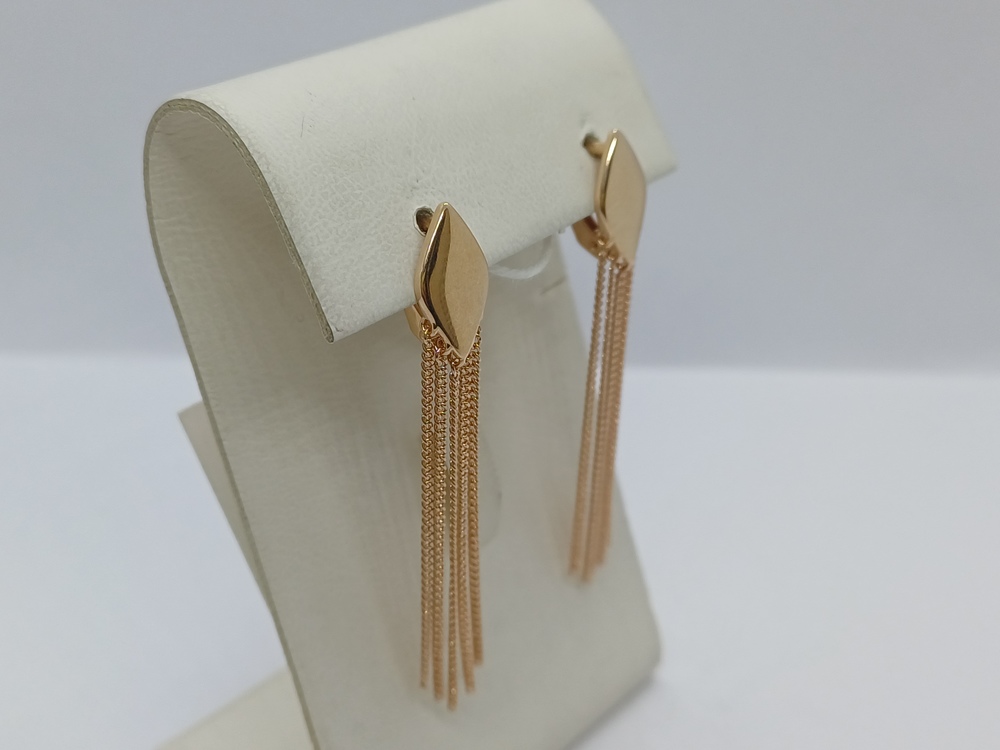 СЕРЬГИ БЕЗ КАМНЯ (Au 585)