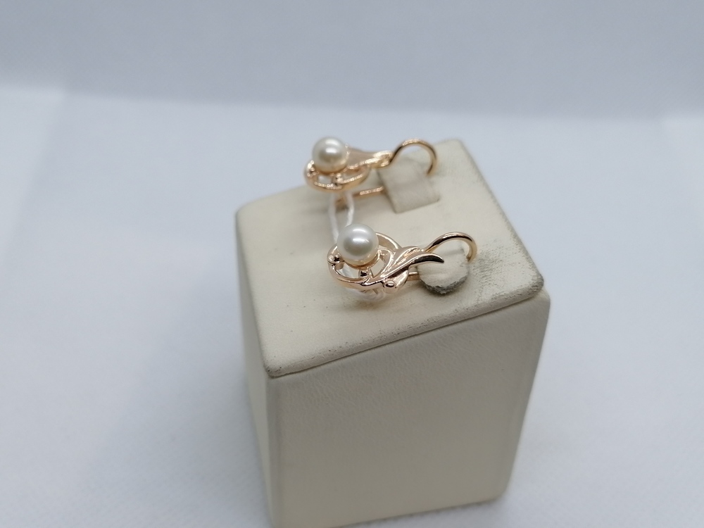 СКМ583 СЕРЬГИ С КАМНЕМ (Au 583)