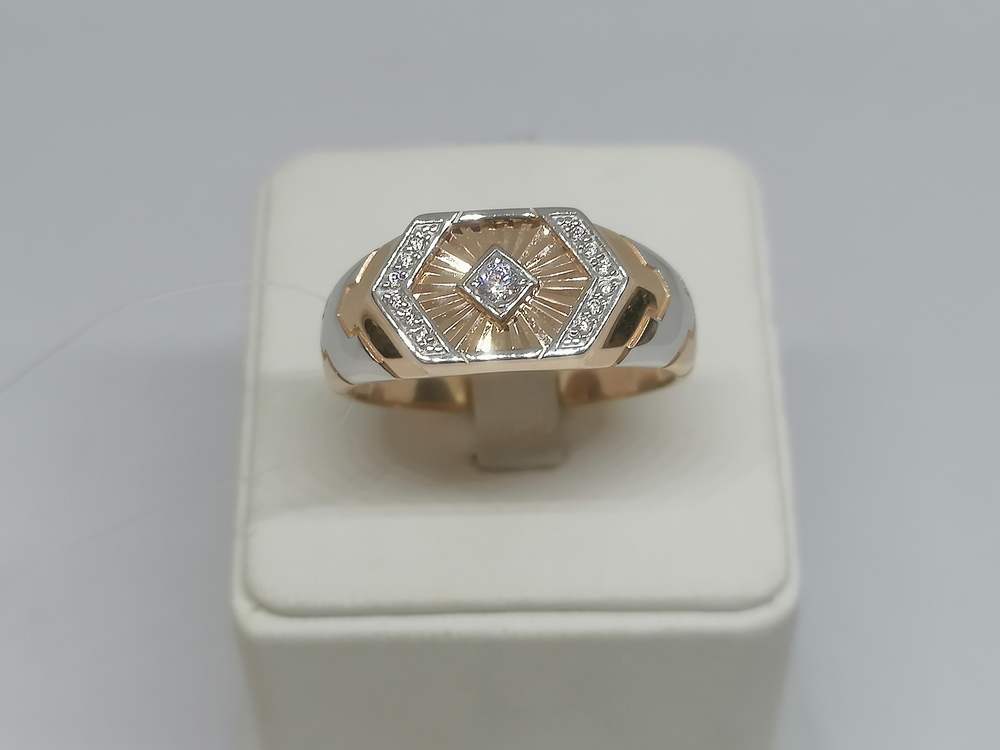 ПЕЧАТКА С КАМНЯМИ (Au 585)