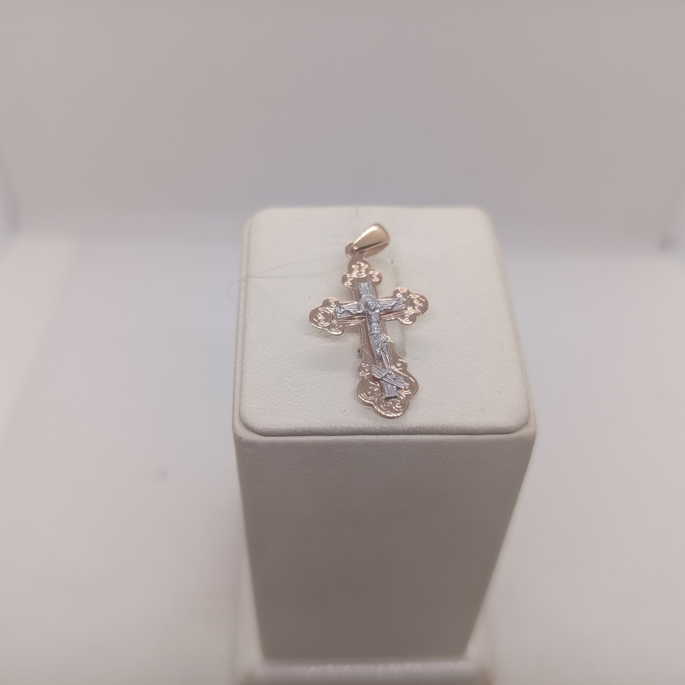 ПОДВЕСКА КРЕСТ без камня (Au 585)