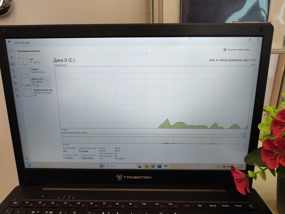 Ноутбук Acer A315-23; Ryzen 5 3500U, Radeon Vega 8, 8 Гб, 256 Гб, Нет