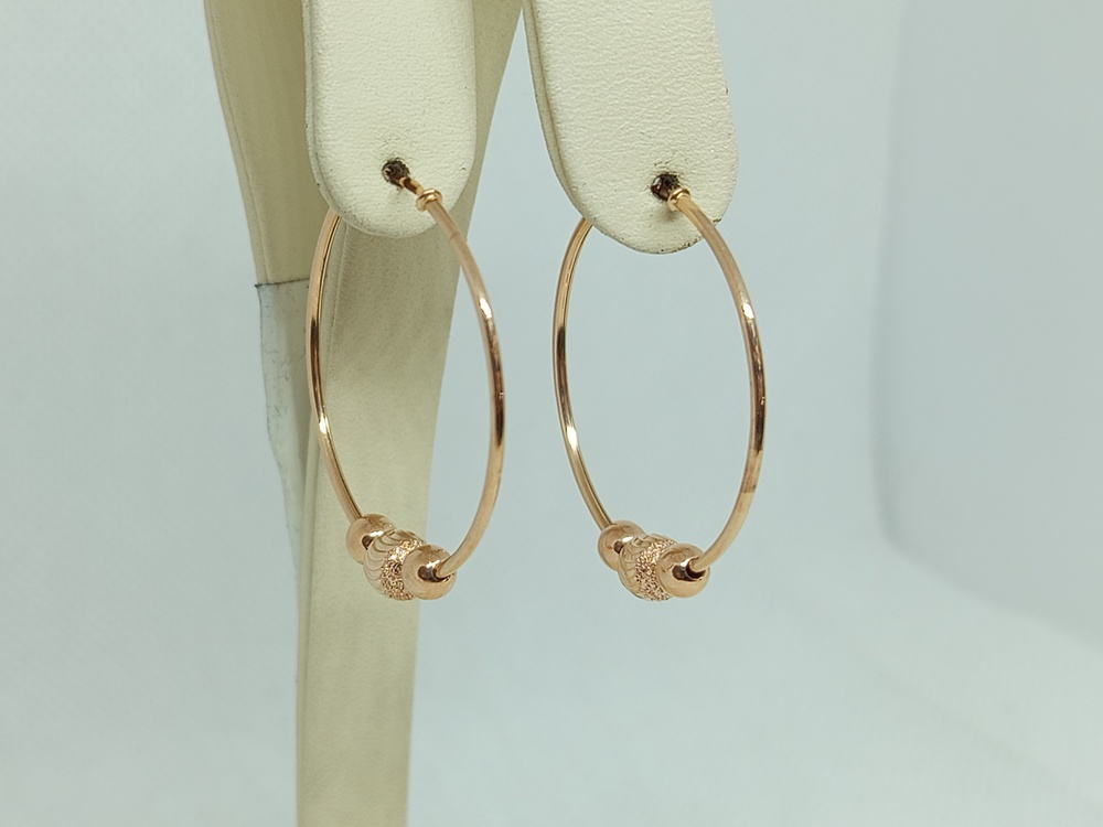 СКОН585 СЕРЬГИ КОНГО (Au 585)