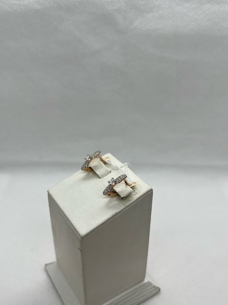 СКМИ585 СЕРЬГИ С КАМНЯМИ (Au 585)