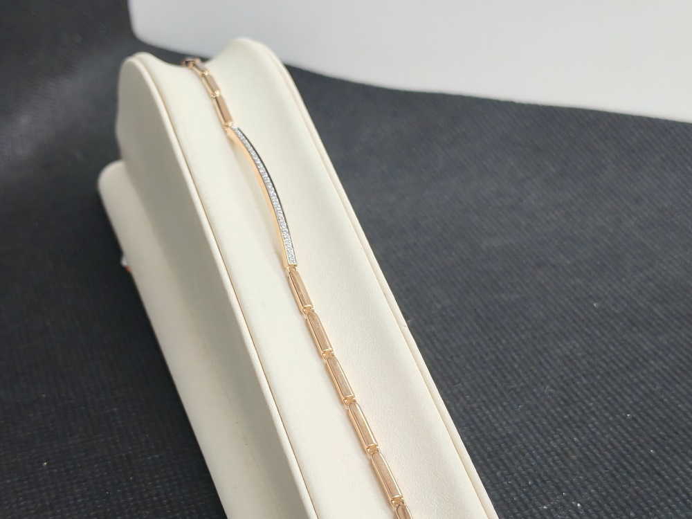 БРАСЛЕТ С КАМНЯМИ (Au 585)