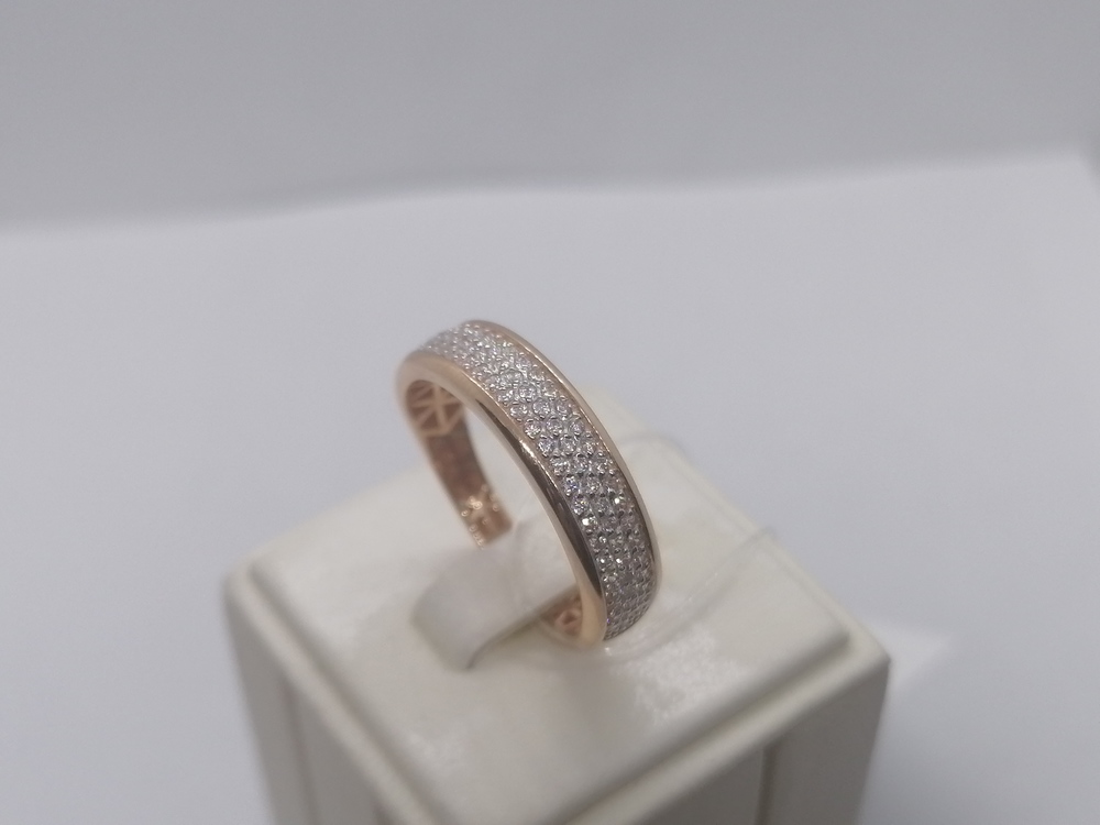 КОЛЬЦО С КАМНЯМИ (Au 585)