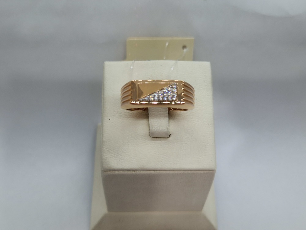 ПЕЧАТКА С КАМНЯМИ (Au 585)