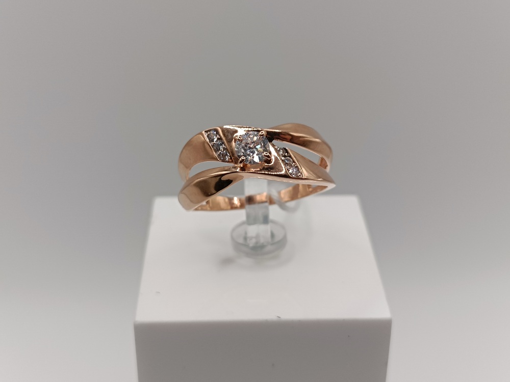 КОЛКМИ585 КОЛЬЦО С КАМНЯМИ (Au 585)