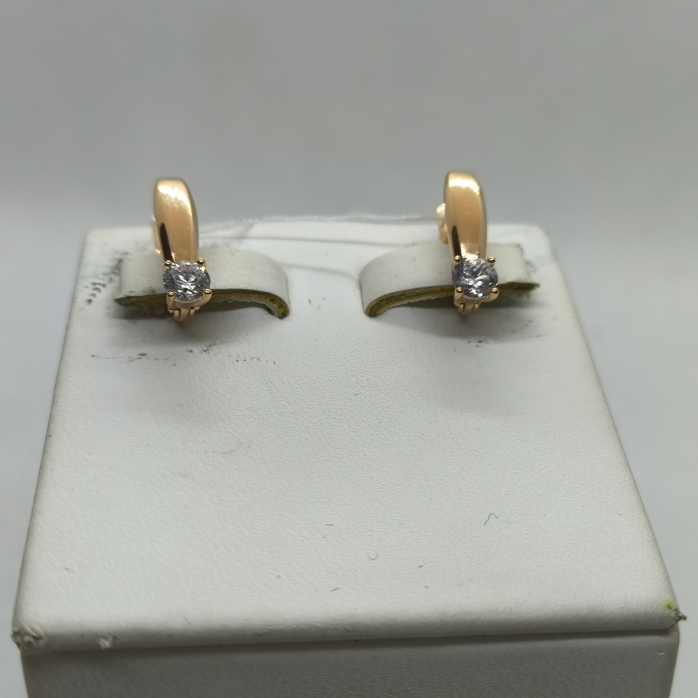 СЕРЬГИ С КАМНЕМ (Au 585)