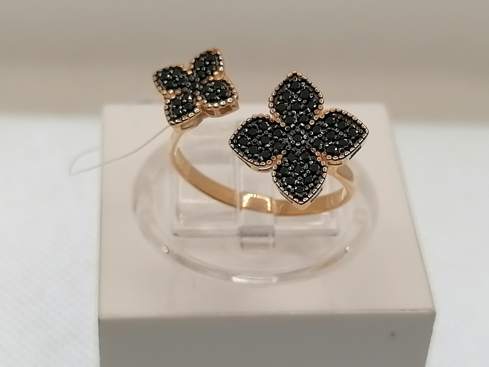 КОЛЬЦО С КАМНЯМИ (Au 585)