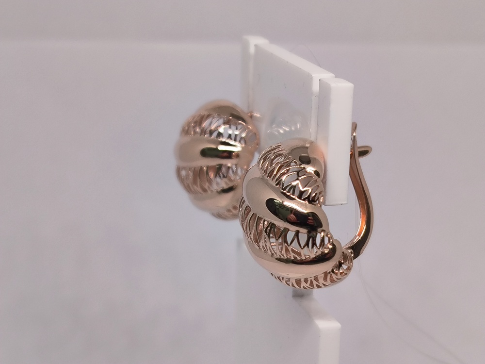 СЕРЬГИ БЕЗ КАМНЯ (Au 585)