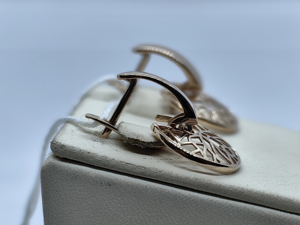 СБКМ585 СЕРЬГИ БЕЗ КАМНЯ (Au 585)