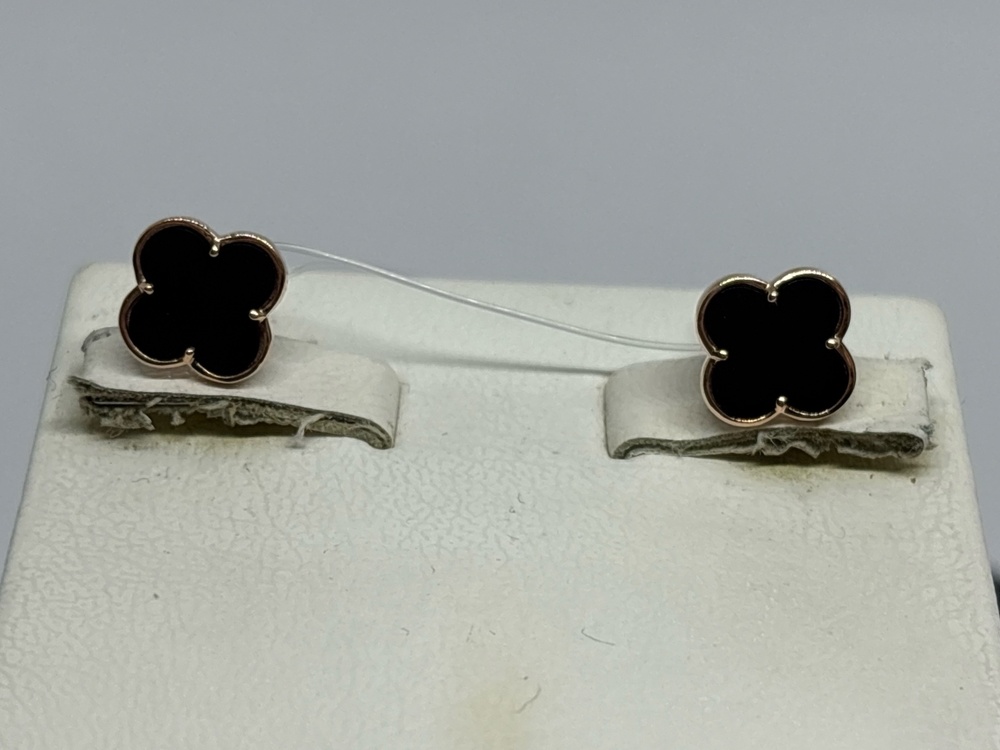 СЕРЬГИ ПУСЕТЫ с камнем (Au 585)