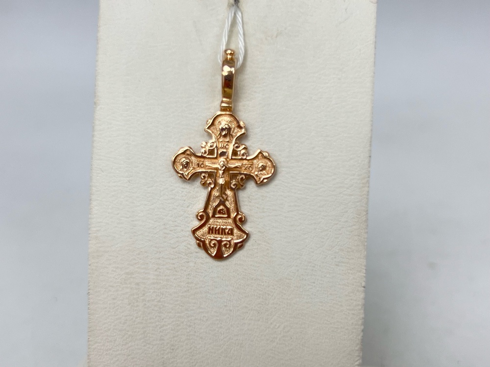 ПОДВЕСКА КРЕСТ БЕЗ КАМНЯ (Au 585)
