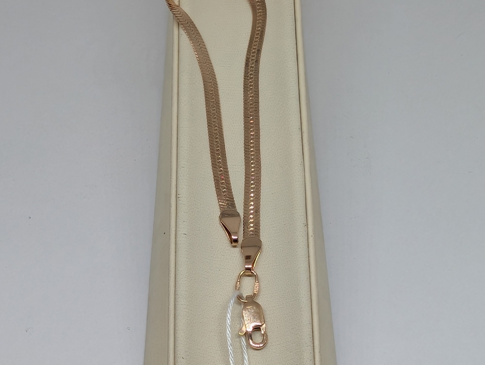 БРАСЛЕТ ПОЛНОВЕСНЫЙ Снэйк плоский Au 585