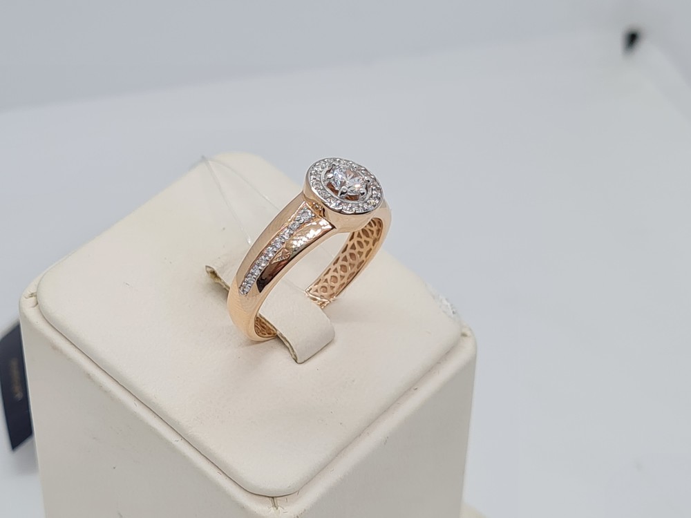 903381-1102 КОЛЬЦО С КАМНЯМИ (Au 585)