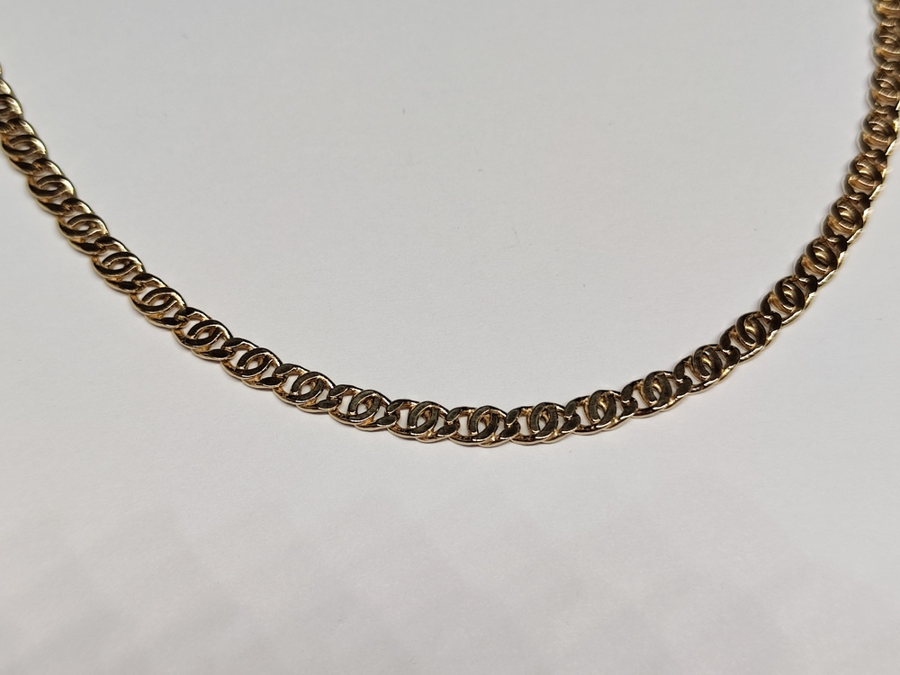 ЦППГ585 ЦЕПЬ ПУСТОТЕЛАЯ Птичий глаз(глаз пантеры) (Au 585)