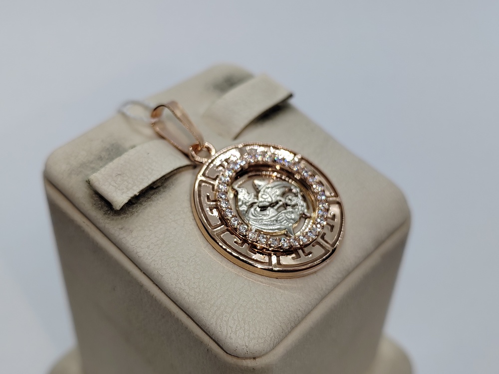 ПОДВЕСКА ЗНАК ЗОДИАКА РЫБЫ (Au 585)